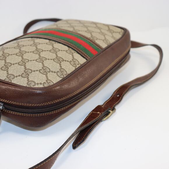 Vintage Gucci GG Supreme Canvas Web Stripe Crossbody Bag - Picture 6 of 10